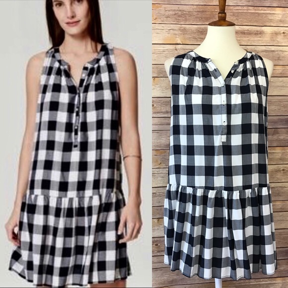 LOFT Dresses & Skirts - Ann Taylor Loft Sleeveless Plaid Tunic Dress Sz S